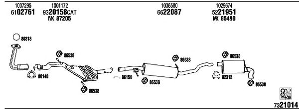 Exhaust System FO75006