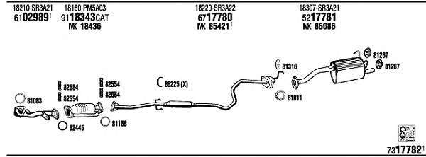 Exhaust System HO61068