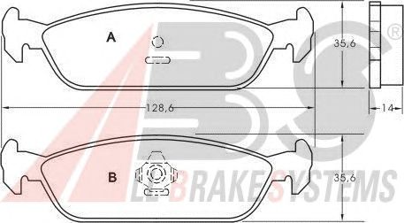 Brake Pad Set, disc brake 36684