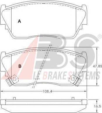 Brake Pad Set, disc brake 36728 OE