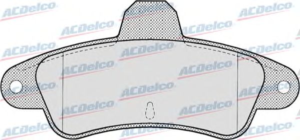Комплект тормозных колодок, дисковый тормоз AC058714D