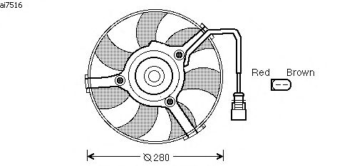 Ventilador, refrigeração do motor AI7516