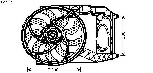 Fan, radiator BW7524