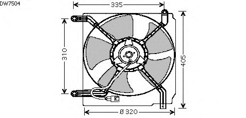Fan, motor sogutmasi DW7504