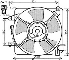 Вентилятор, охлаждение двигателя DW7519