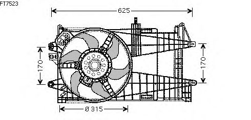 Fan, motor sogutmasi FT7523