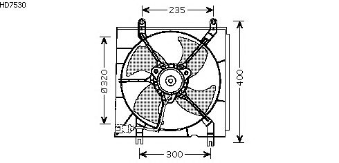 Ventilateur, refroidissement du moteur HD7530