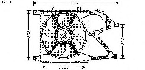 Ventilador, refrigeración del motor OL7519