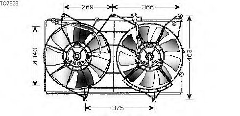 Fan, motor sogutmasi TO7528