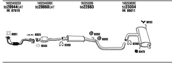 Exhaust System VW20901