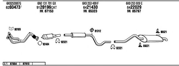 Exhaust System VW21021