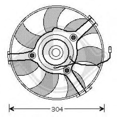 Fan, radiator 1016101