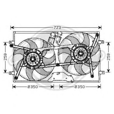 Ventilador, refrigeración del motor 2270101