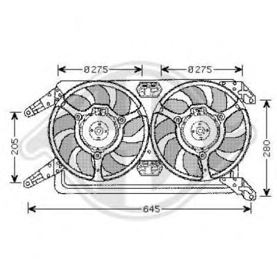 Ventilador, refrigeração do motor 3051101