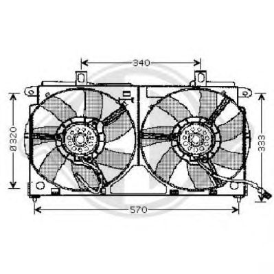 Вентилятор, охлаждение двигателя 4210101