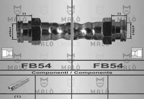 Tubo flexible de frenos 80515