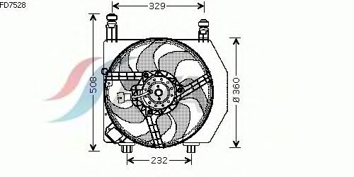 Ventilador, refrigeração do motor FD7528