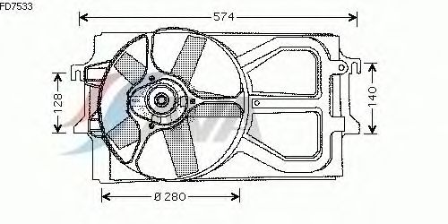 Ventilateur, refroidissement du moteur FD7533