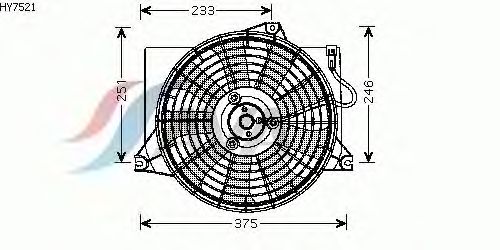 Вентилятор, конденсатор кондиционера HY7521