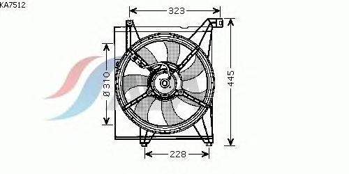 Fan, radiator KA7512