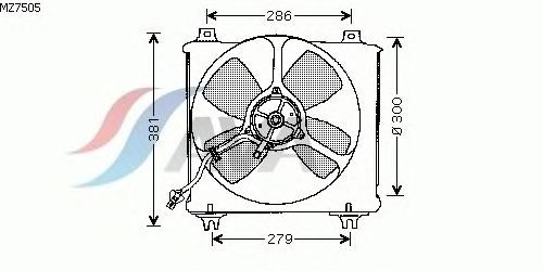 Вентилятор, охлаждение двигателя MZ7505