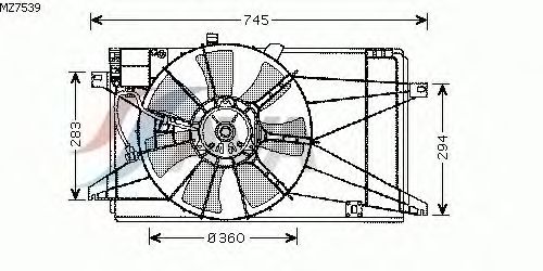 Fan, motor sogutmasi MZ7539