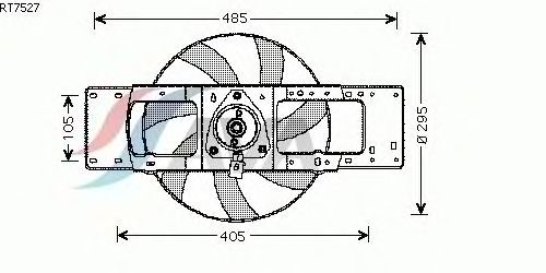 Ventilador, refrigeração do motor RT7527
