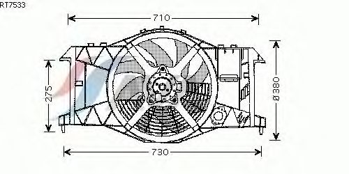 Ventilador, refrigeración del motor RT7533