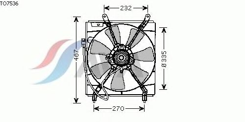 Ventilador, refrigeração do motor TO7536