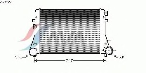 Intercooler, charger VW4227
