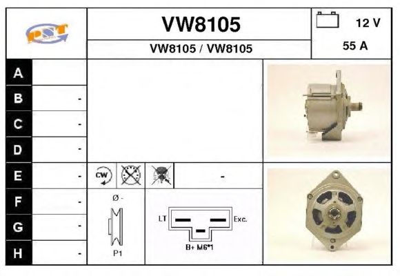 Alternator VW8105