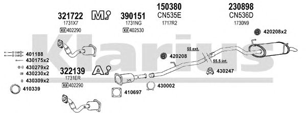 Exhaust System 180697E