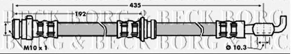 Tubo flexível de travão BBH6038