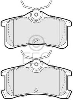 Комплект тормозных колодок, дисковый тормоз BRP1354