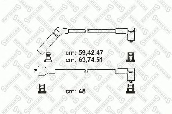 Комплект проводов зажигания 10-38206-SX