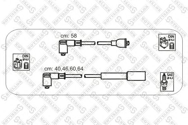 Комплект проводов зажигания 10-38453-SX
