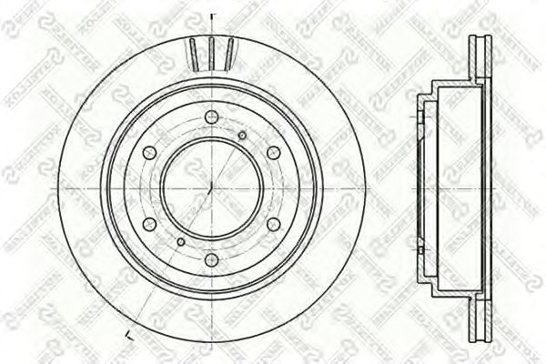 Тормозной диск 6020-3041V-SX