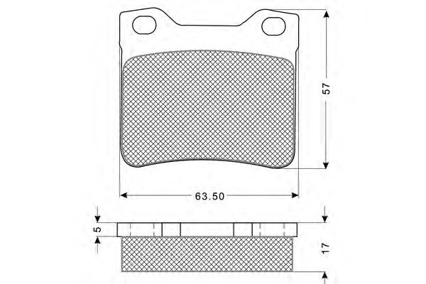 Комплект тормозных колодок, дисковый тормоз PF1194