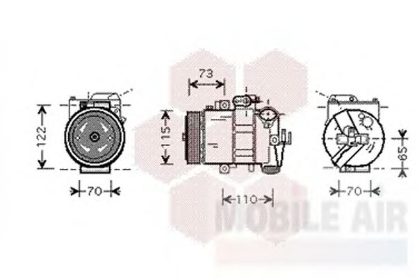 Compressor, airconditioning 5800K240