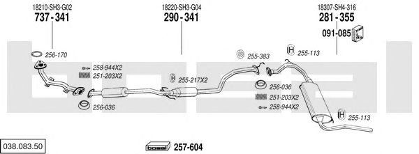 Exhaust System 038.083.50