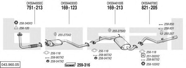 Exhaust System 043.960.05