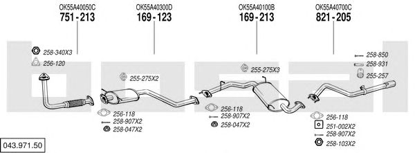 Exhaust System 043.971.50