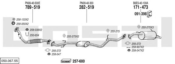 Exhaust System 050.067.55