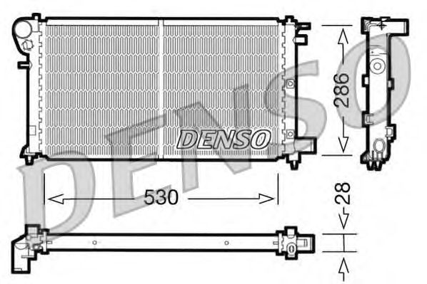 Radiator, engine cooling DRM21004