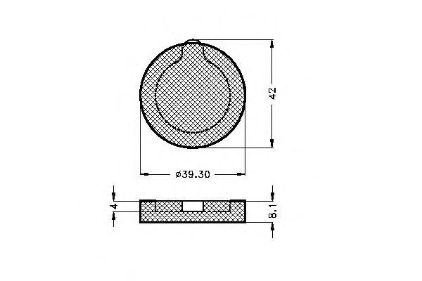 Комплект тормозных колодок, дисковый тормоз 30121