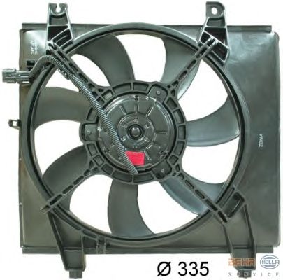 Fan, motor sogutmasi 8EW 351 034-481