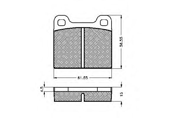 Комплект тормозных колодок, дисковый тормоз 31110