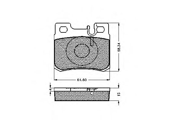 Комплект тормозных колодок, дисковый тормоз 31761