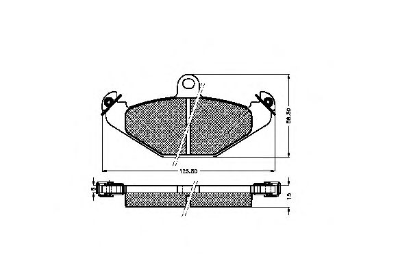 Комплект тормозных колодок, дисковый тормоз 31817