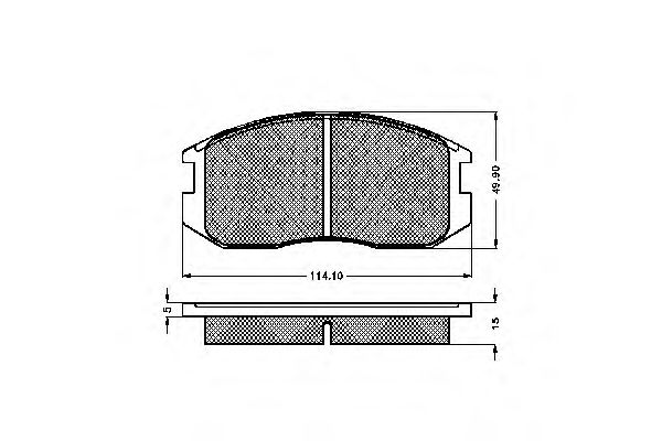 Комплект тормозных колодок, дисковый тормоз 31819